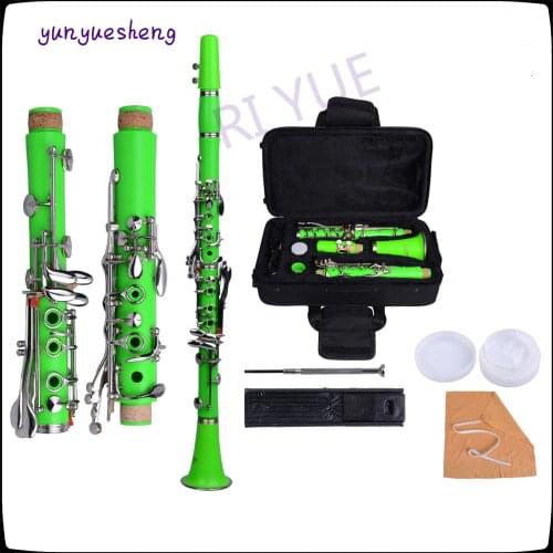 The perfect green clarinet is applicable to professional performance team
