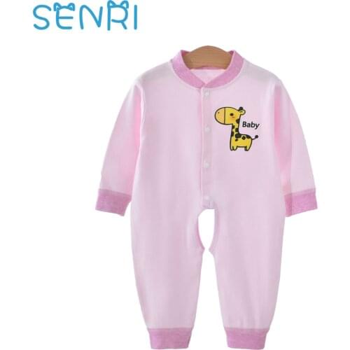 2021 Cheap Cotton Newborn Baby Rompers Full Sleeve Baby Clothing One Piece Unisex Baby Clothes Girls And Boys Jumpsuits Giraffe