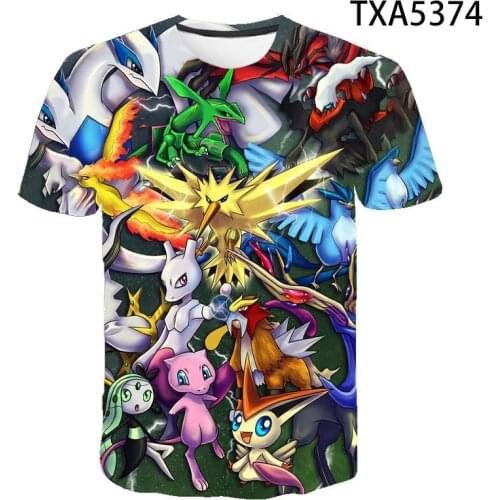 Summer 3D T Shirt Game Cartoon Anime Casual Streetwear Boy Girl Kids Fashion Men Women Children Short Sleeve Print T-shirt Tops