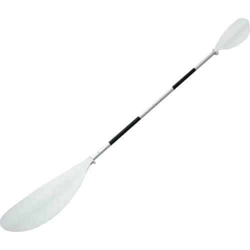 Marine Boat Aluminum and PP White Kayak Paddle 220mm Hardware