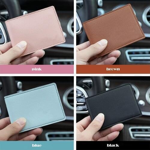Fashion PU Leather Card Case Business Card Holder Men Women Credit Passport Card Bag ID Passport Card Wallets