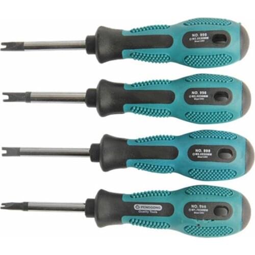 4pcs Screw Driver Set with Anti-slip Handle Set Portable U-shaped Screwdriver Kit for Air Filter Security Screw Driver