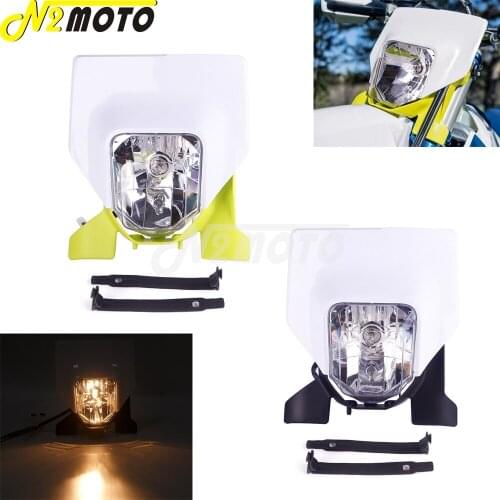 Motocross Front Headlight Headlamp Lighting Housing For Hus FC 250 350 450 FX 350 450 TE/FE 125-501 TX 300 2016-2021 Dirt Bike