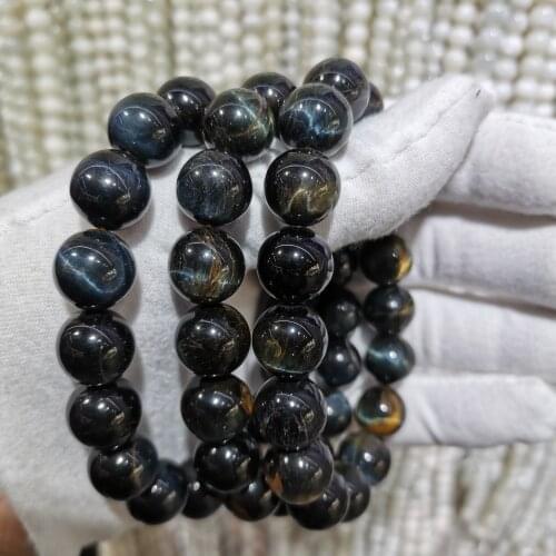 Natural Stone Beads Bracelet Tiger eye For Men And Women Wear Elastic String Beaded Jewelry6mm 8mm 10mm
