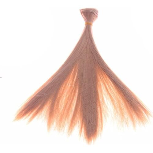 New Colorful hair refires bjd hair 20cm*100cm black gold brown khaki grey color short straight wig hair for 1/3 1/4 BJD diy