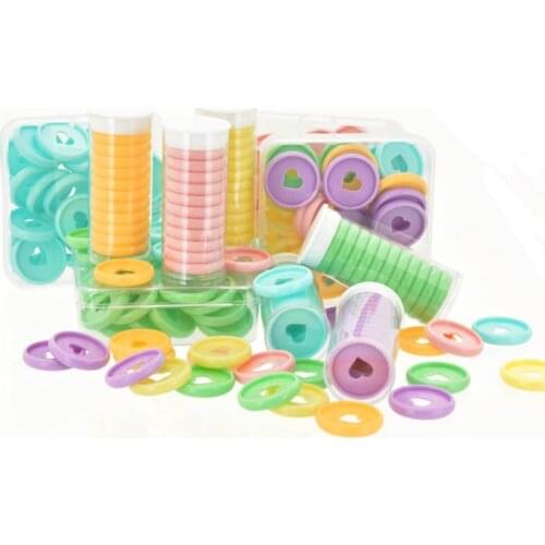 24/28/32mm Mushroom Hole Binding Buckle Love Heart Disc Binding Ring Suitable for Loose-leaf Notepad Planner Diary Business Book