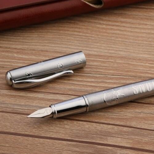 High Quality Brand 707 stainless steel Fountain Pen Blade Nib School Student Office Gifts Stationery Ink Pens