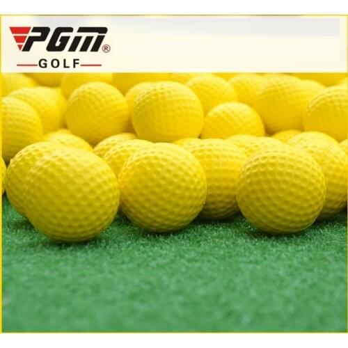 Pgm 1Pcs Yellow Lightweight Golf Foam Balls Indoor Outdoor Training Practice Balls PU Foam Tennis/Golf Balls D0718