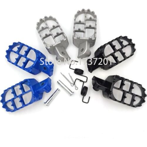 Aluminium Footrest Foot Pegs Footpeg For YAMA HA PW50 PW80 PW 50 80 TW200 TTR90 TTR90E Pit Dirt Bike Motocross Motorcycle