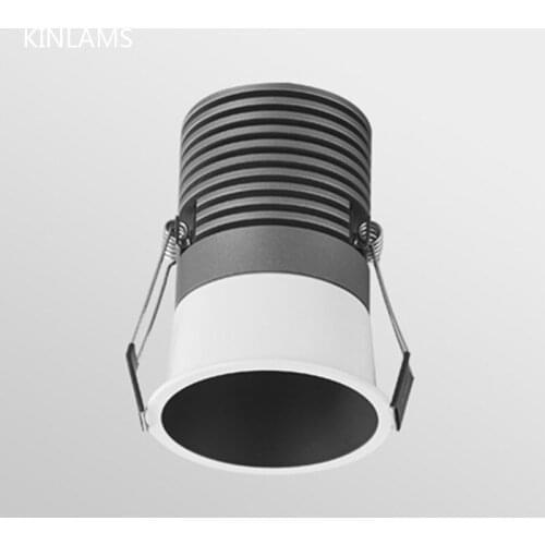 Ceiling Spots Lights Deep Tube Anti-glare Ceiling Lamp LED Spotlights Embedded Downlight Nordic Indoor Light Track Lighting