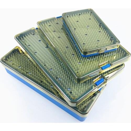 Silicone sterilization tray case for holding instrument Disinfection box sterilising tray case