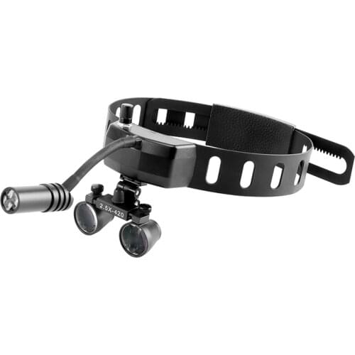 Dental 2.5X-420MM Binocular Magnifier Loupe-Lamp Headlight Surgery Medical-Surgical Loupe With 3W LED Headlight For Dentist