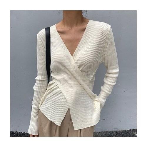 2021 Women Sweater Pullover Female Knitting Overszie Long Sleeve Loose Elegant Knitted Thick Outerwear Womens Winter Sweaters