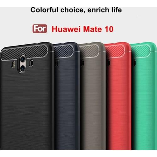High-end Soft TPU Silicone Rugged Armor Phone Cases For Huawei Mate 10 Case Coque Shockproof Protective Case For Huawei Mate 10