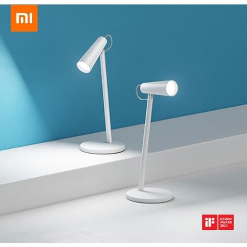 Xiaomi Mijia LED Table Lamp Rechargeable Lithium Battery Cordless Reading Lamps Adjustable Brightness Angle Work Table Light