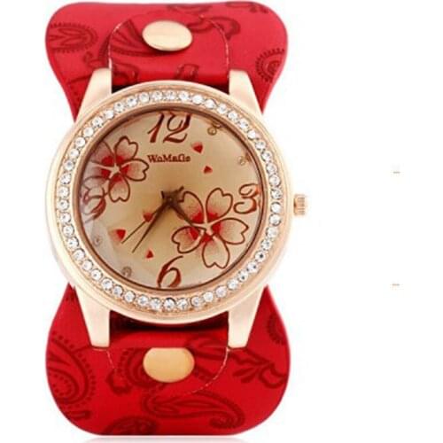 2020 Womage Watch Fashion Women Watches Womens Rhinestone Watches Big Watches Ladies Watch Quartz montres femme dames horloge