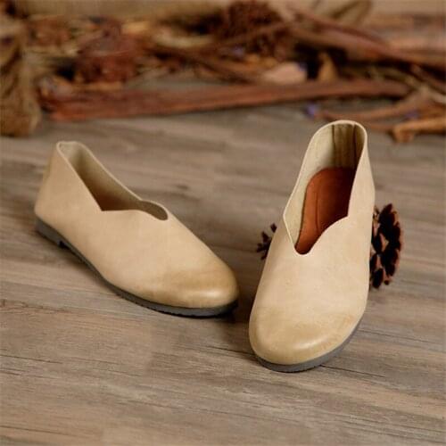 SexeMara New Designer Women Genuine Leather Loafers Shoes Pregnant Women Driving Slip on Flats Mother Driving Shoes Size 40