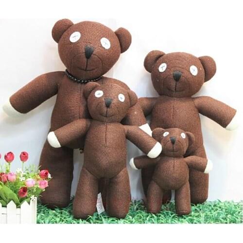 New Hot Sale Free shipping 23cm Height Mr Bean Teddy Bear Animal Stuffed Plush Toy For Children Gift Brown Color Christmas Gift