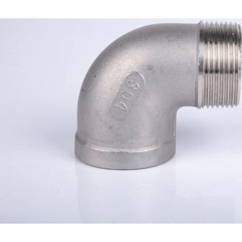 304 Stainless Steel 90 Degree Street Elbow, Female x Male BSPT Thread, 2-1/2" 3" 4"-Pipe Fitting