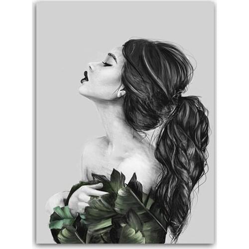 Diamond Mosaic Embroidery Cross Crafts Diamond Painting Rhinestone Pasted black white women for Full Square diamond embroidery