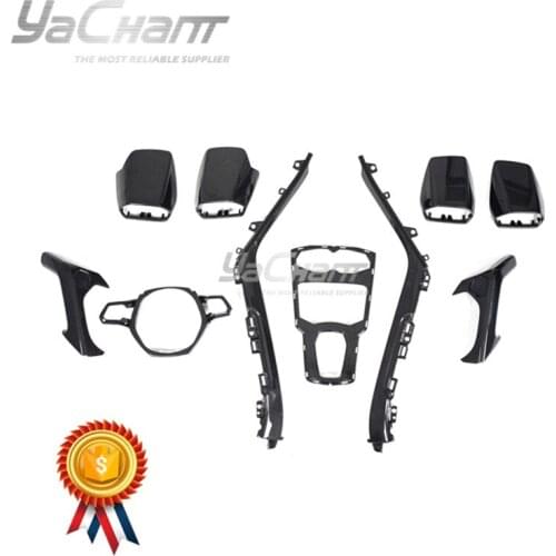 Car-Styling Dry Carbon Fiber Interior Fit For 2014-2019 Huracan LP610-4 & LP580-2 Coupe Spyder Interior Replacement Kit