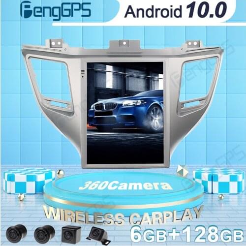 360 Camera Car DVD Player GPS Navigation For Hyundai Tucson 2016-2018 Tesla Style Android Radio Car Stereo Multimedia Headunit