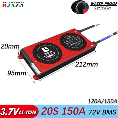 BMS 20S 150A 120A Li-ion PCM Battery Protection Board BMS for Electric Bike Battery Cell Pack