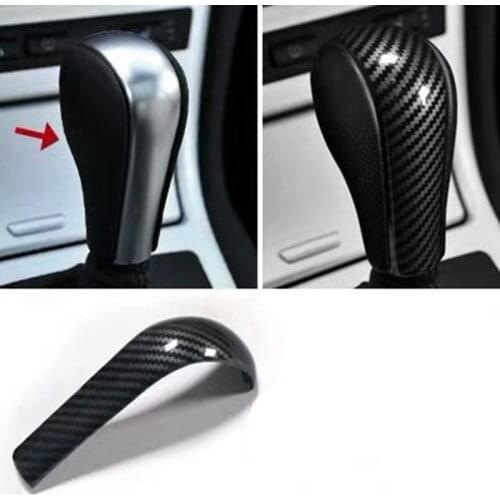 Carbon Fiber Shift Handle Cover For-BMW 5 Series E60 X3 E83 6 Series E63 X5 E53