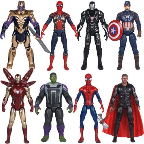 Marvel amazing final spiderman captain america iron man pvc action figure collectible model toy for kids toys