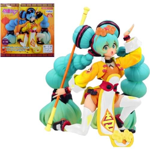 Furyu Hatsune Chinese Style Miku Garage Kit Pvc Assembly Model Western Animiation Action Figure Kids Toys