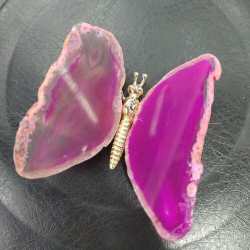Beautiful colored agate crystal pieces with Brazilian healing Reiki stone fairy gifts for girls' love home decor