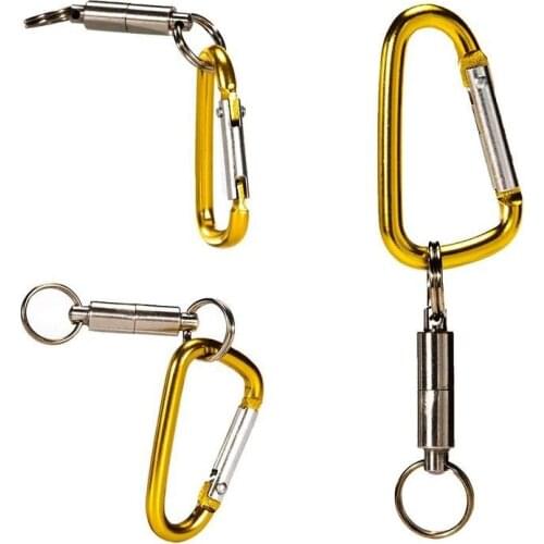 Magnet Buckle Fly Fishing Magnetic Net Quick Release Clip Hanging Holder Lanyard Clip Land Connector Fishing Tools Magnet Buckle