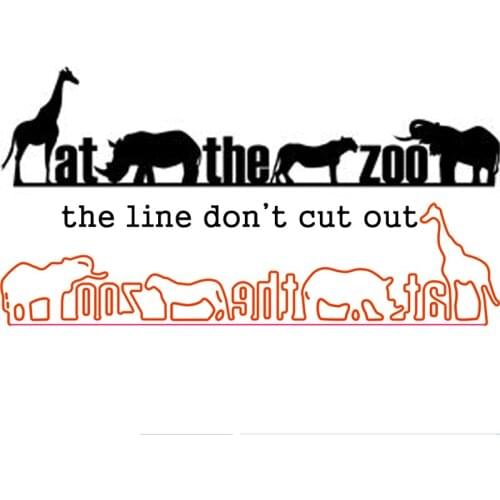 Metal Die Cuts Crafts Stencil zoo lion elephant Cutting Dies For DIY Scrapbooking Paper Cards Embossing Die Template