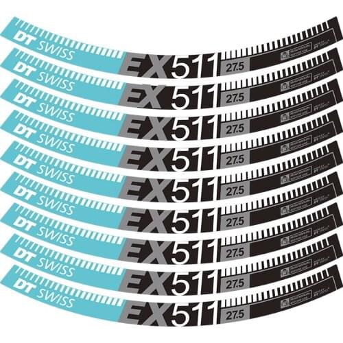 Mountain bike DT EX511 511 wheel sticker set bicycle rim ring stickers waterproof sunscreen cycling decals