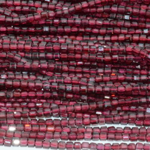 Natural Pyrope Garnet Faceted Irregular Cube Beads 2.3mm