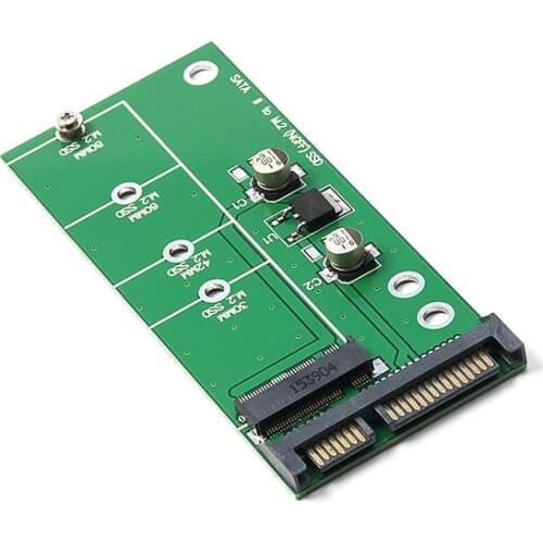 NGFF ( M2 ) B Key & B+M Key SATA Based SSD to 2.5" SATA Adapter M.2 NGFF SSD to SATAIII 6Gbps Convert Card For 30/42/60/80mm