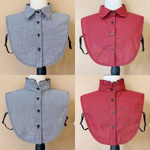 Autumn Shirt Fake Collars for Men Women Lapel Detachable Collars Blouse Stand Removable False Collar Shirt Clothes Accessories