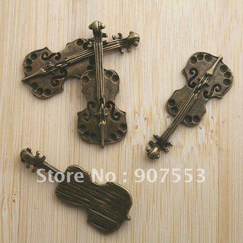16pcs antiqued bronze music instrument charm G575