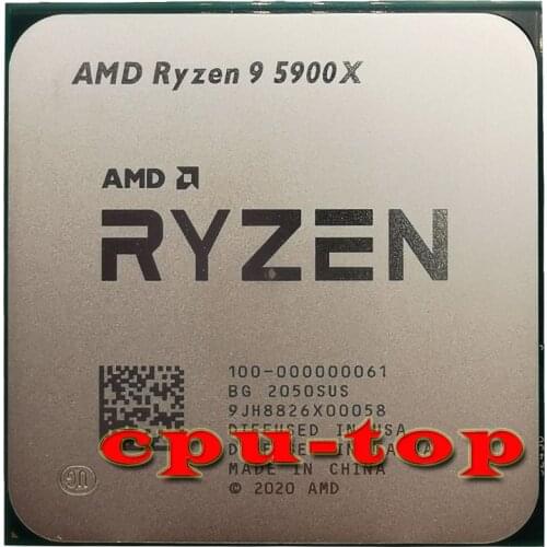 AMD Ryzen 9 5900X R9 5900X 3.7 GHz Twelve-Core 24-Thread CPU Processor 7NM L3=64M 100-000000061 Socket AM4