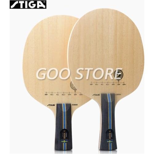 STIGA Table Tennis Blade S3000 Allround play 5 ply pure wood control ping pong racket bat tenis de mesa