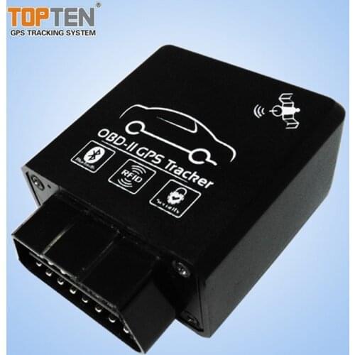 OBD2 connector car black box,gps tracker with auto engine off immobilizer and rfid alarm