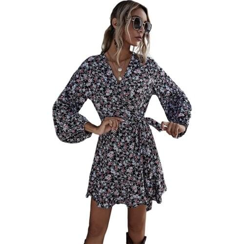 2021 Sexy Dress Black Loose Commuting Quality High Waist