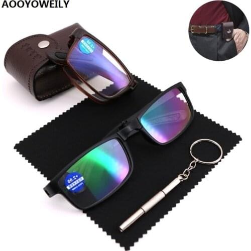 Folding Reading Glasses For Men Women Vintage Foldable Presbyopic Glasses Hyperopia Eyeglasses Anti Blue Light Diopter +1.0~4.0