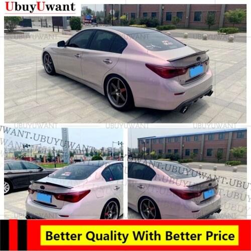 For Infiniti Q50 Spoiler 2014 2015 2016 2017 2018-2020 High Quality ABS Matearial PSM Style Rear Wing Sport Accessories Body Kit