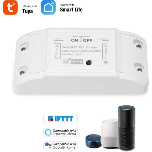 Tuya Wifi Smart Switch Timer Wireless Remote Switch Universal Smart Home Automation Module For Alexa Google Home