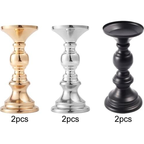 Iron Candle Holder Pillar Candle Holder Candlestick Home Decoration Candlelight Dinner Wedding Table Centerpieces Decorations