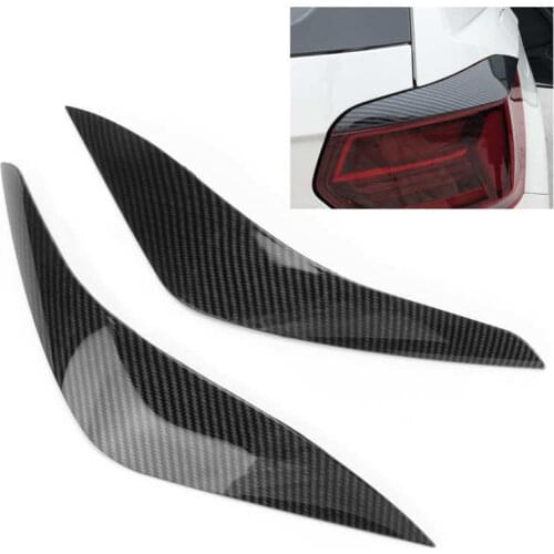 1 Pair Car Taillight Eyelids Eyebrows Cover Trim Replacement for VW Polo MK6 AW Standard 2018-2021 Car Accessories