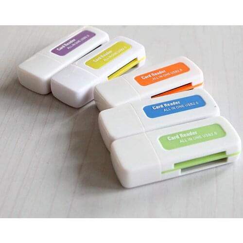 1pcs USB 2.0 4 in 1 Memory Multi Card Reader for M2 HC DV TF Card