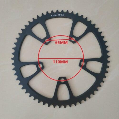 110 BCD Chain Ring Narrow Wide Road Bicycle Circle 1*9/10/11/12 Speed System Chainring 5 Bolts Crank 38T -58T Folding Bike
