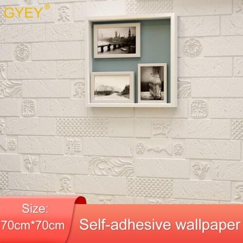 3D Stereo Wall Stickers Bedroom Living Room Wallpaper Self-adhesive TV Background Wall Decoration Stickers Wall Stickers